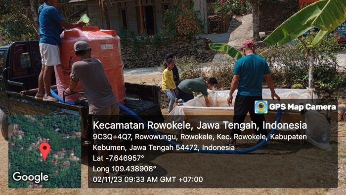 BANTUAN AIR BERSIH PEMDES ROWOKELE MINGGU KE 3 02