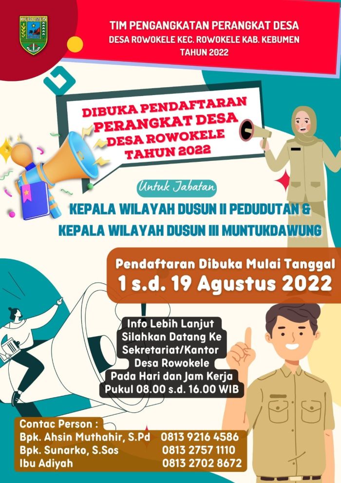 KEKOSONGAN PERANGKAT DESA ROWOKELE