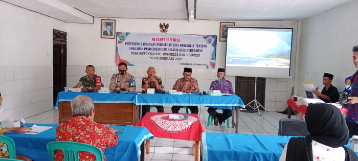 MUSYAWARAH DESA PERUBAHAN APBDESA  DESA ROWOKELE  TA 2022