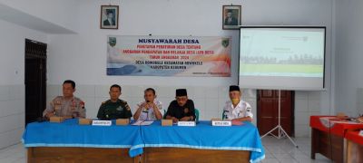 MUSYAWARAH DESA PENETAPAN APB DESA 